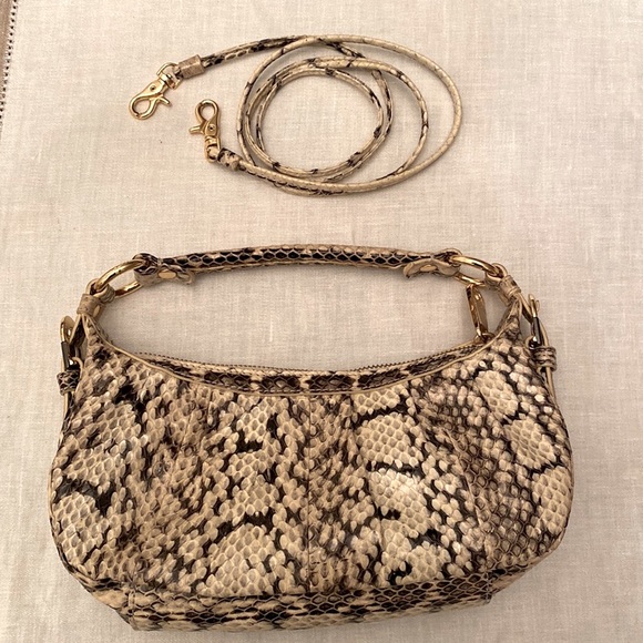 50% off.. 
BADGLEY MISCHKA vintage. Genuine snakeskin bag - Picture 1 of 12